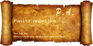 Panitz Angelika névjegykártya